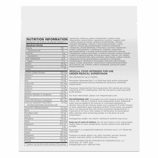 Physicians Elemental Diet, INT